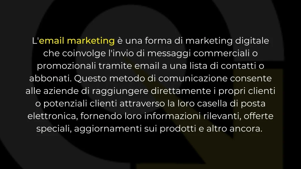 email marketing efficace definizione